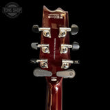 Back of headstock of Used ESP LTD TL-6  Thinbody Acoustic Electric Black.