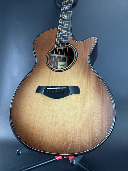 Front angle of Used Taylor 912ce Builder's Edition WHB.