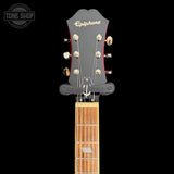Headstock of Used Epiphone Casino CH TSS7335.