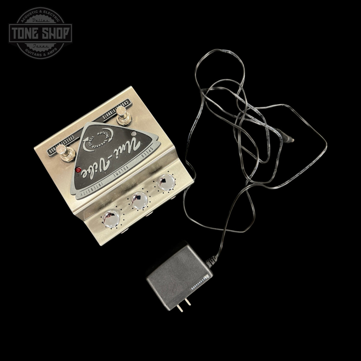 Top of Used Dunlop Univibe UV-1 w/power supply TSS7288.