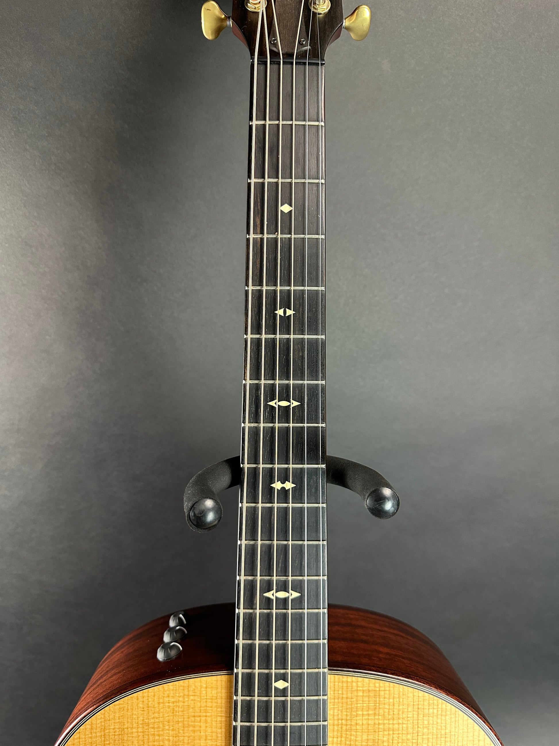 Fretboard of Used Taylor 517e Builder's Edition.