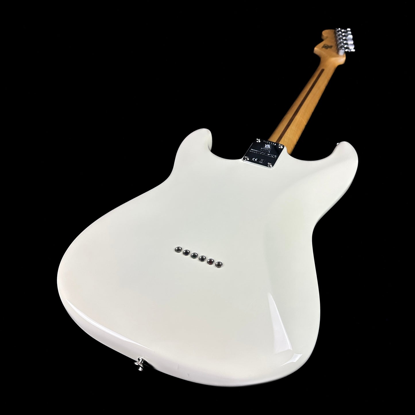 Back angle of Used Fender Nile Rodgers Hitmaker Stratocaster.