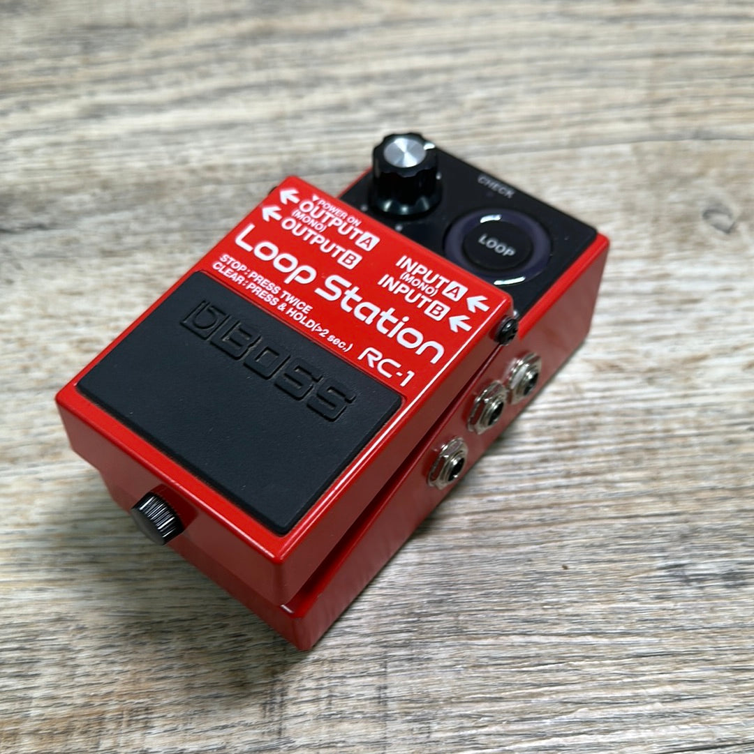 Front angle of Used Boss RC-1 Looper.