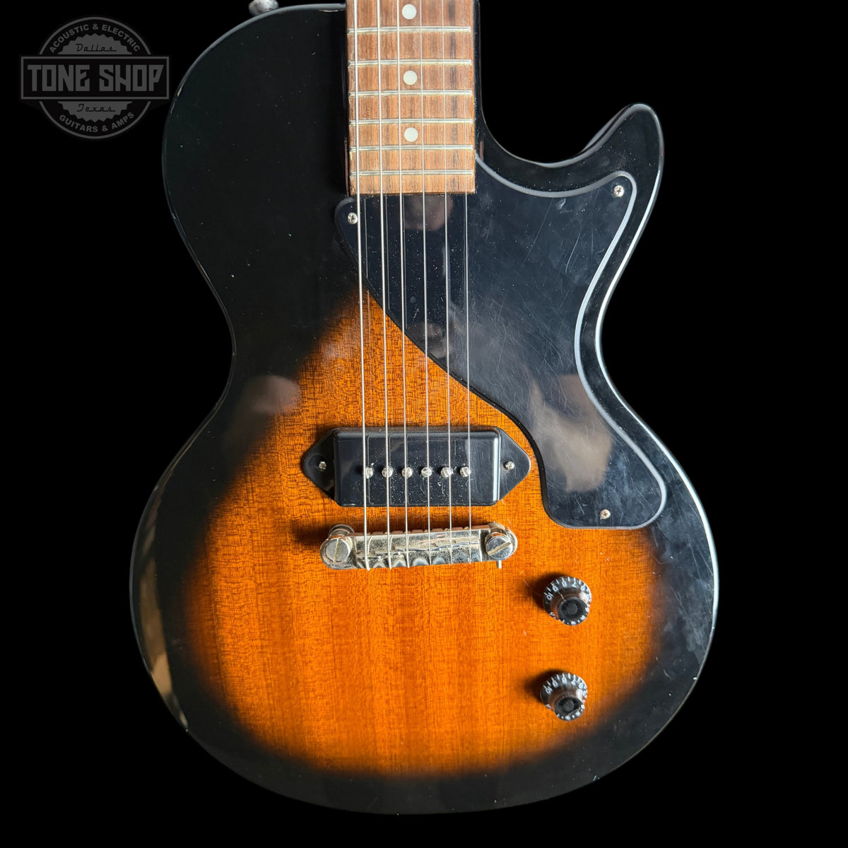 Front of Used Epiphone Les Paul Jr TSS7327.