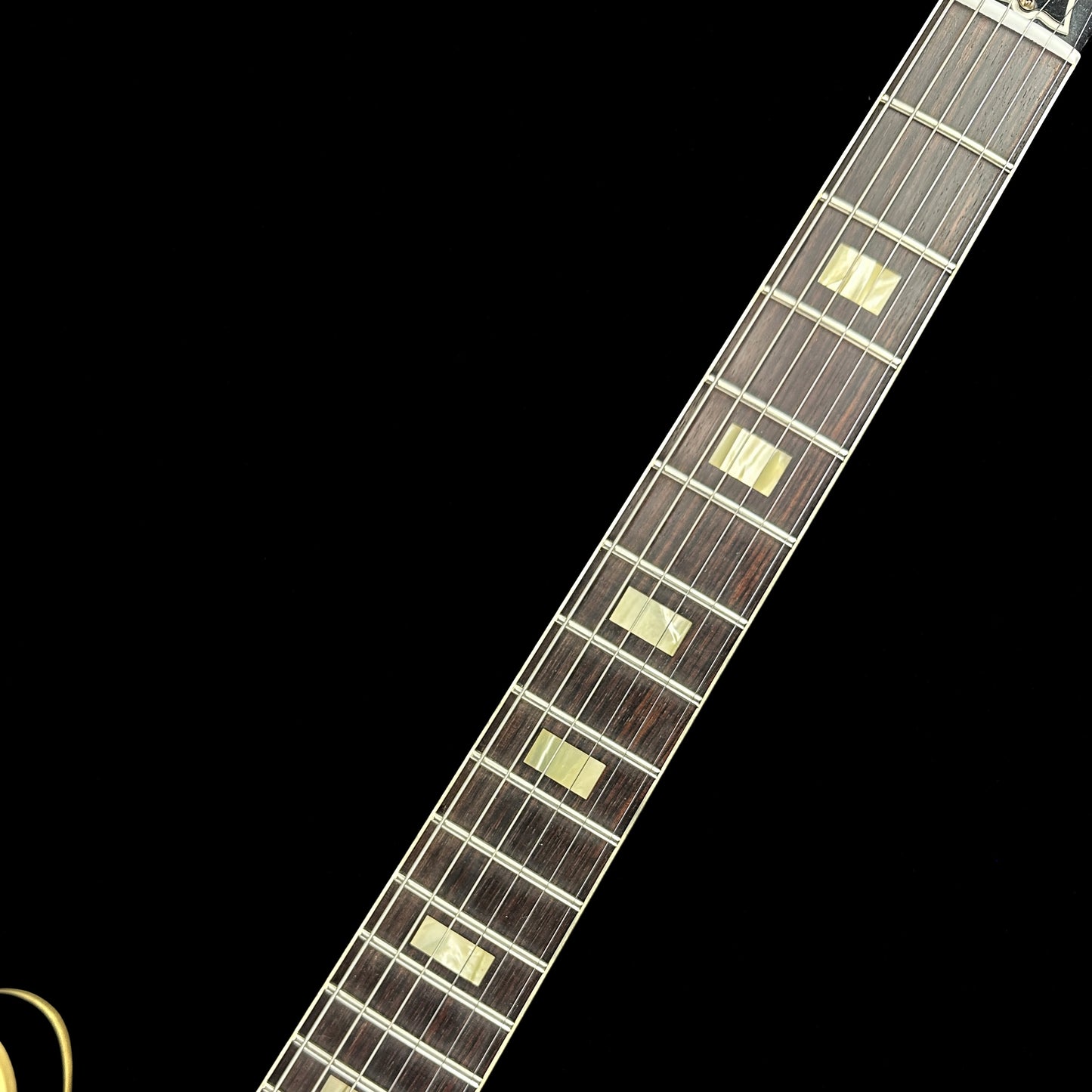 Fretboard of Used Gibson Custom Shop 1964 ES-335 Vintage Burst.