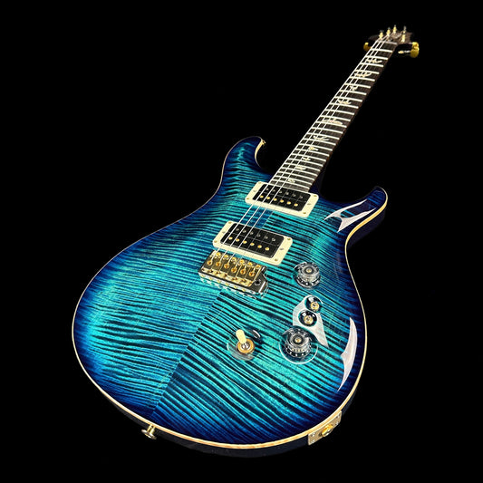 Front angle of PRS Paul Reed Smith Custom 24-08 Cobalt Blue 10 Top.