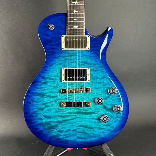Front of body of Used PRS S2 McCarty 594 Singlecut Quilt Makena Blue.