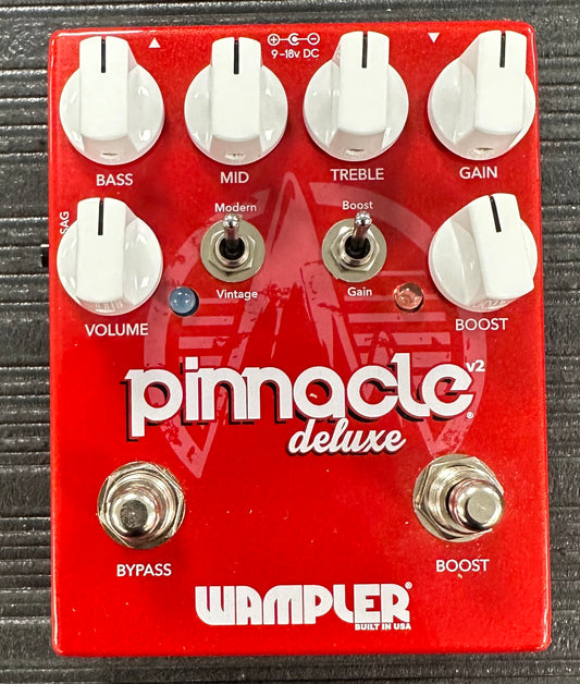 Top of Used Wampler Pinnacle Deluxe Overdrive/Boost Pedal w/box TSS4002