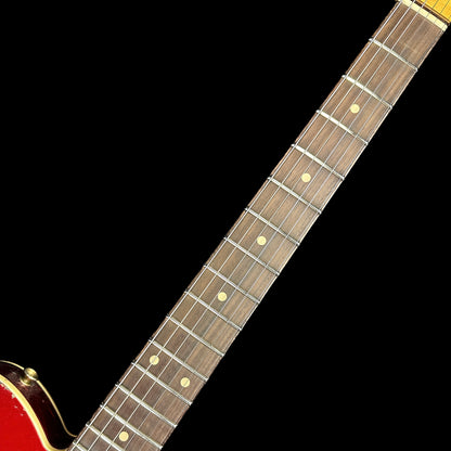 Fretboard of Fender Custom Shop Limited Edition '60 Tele Custom Heavy Relic Aged Candy Apple Red/ 3-color Sunburst.