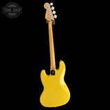 Back of Used Fender Player II Jazz Bass Hialeah Yellow.