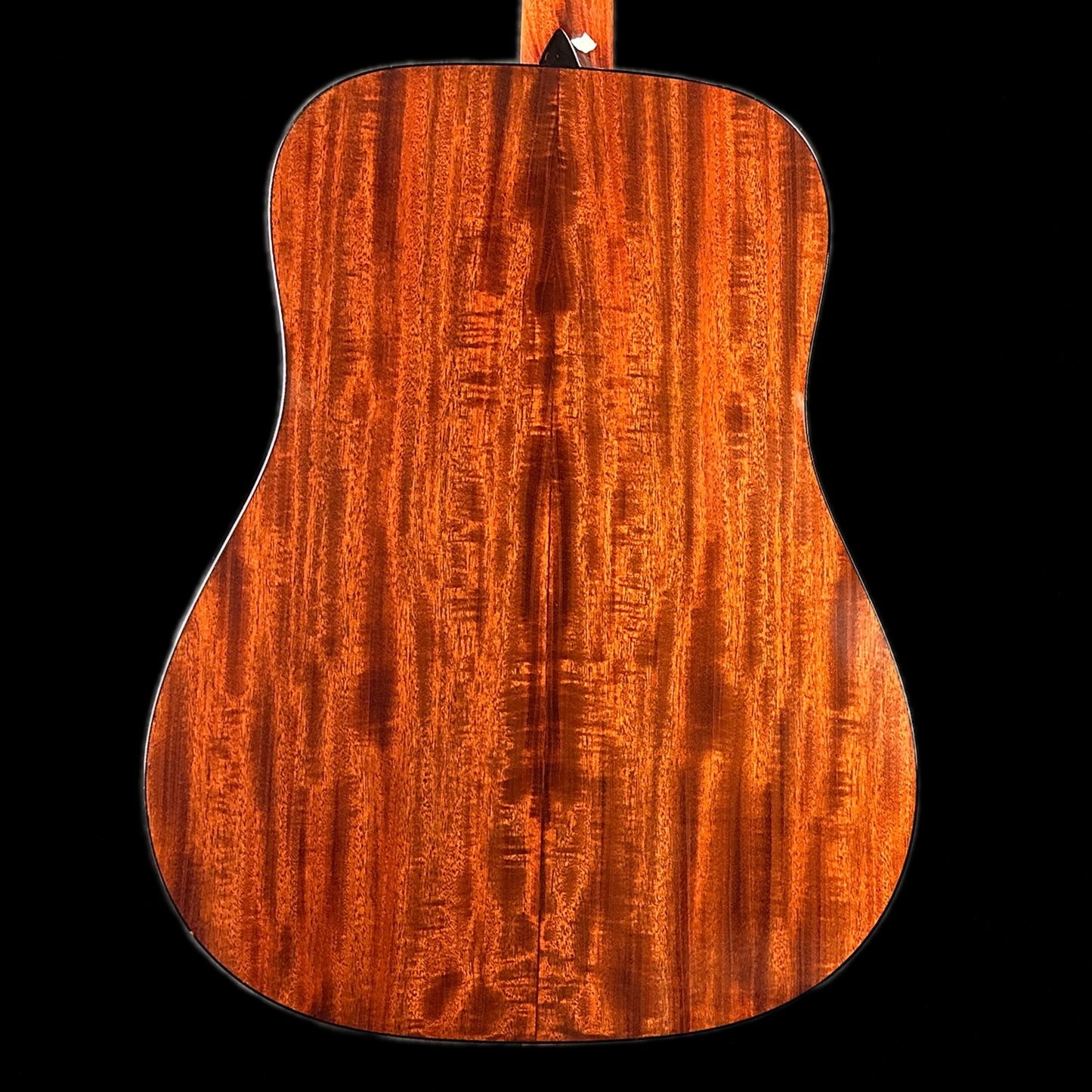 Back of body of Collings D1 Natural Sitka/Mahogany.