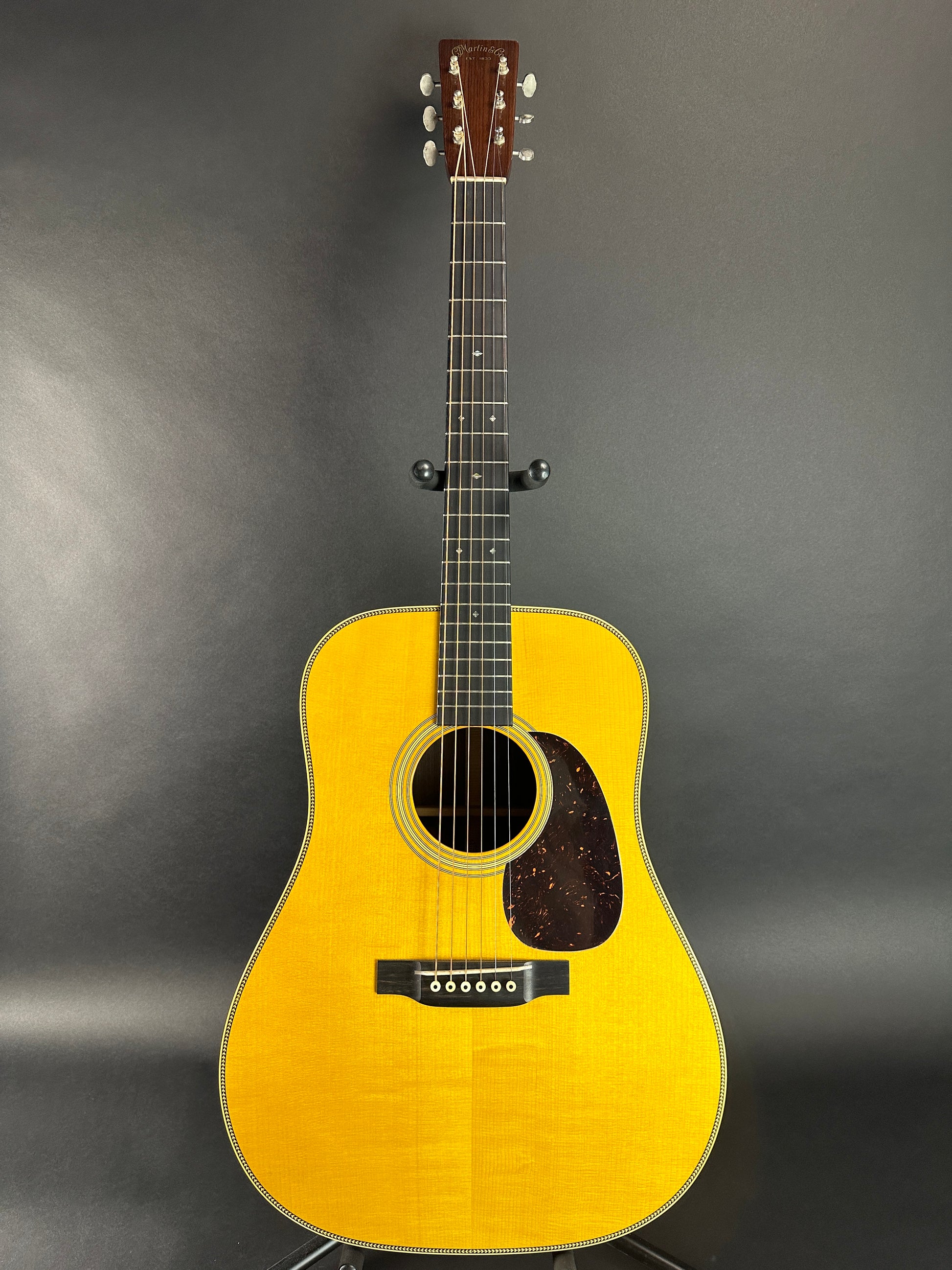 Full front of Used Martin Custom Shop D-28 Authentic 1937 Vintage Low Gloss w/Stage 1 Aging.