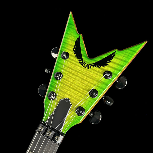 Dean USA Custom Shop Dime Razorback Dime Slime w/case