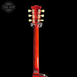 Back of headstock of Used 2004 Gibson Custom Shop 1959 Les Paul Standard Cherry Burst.