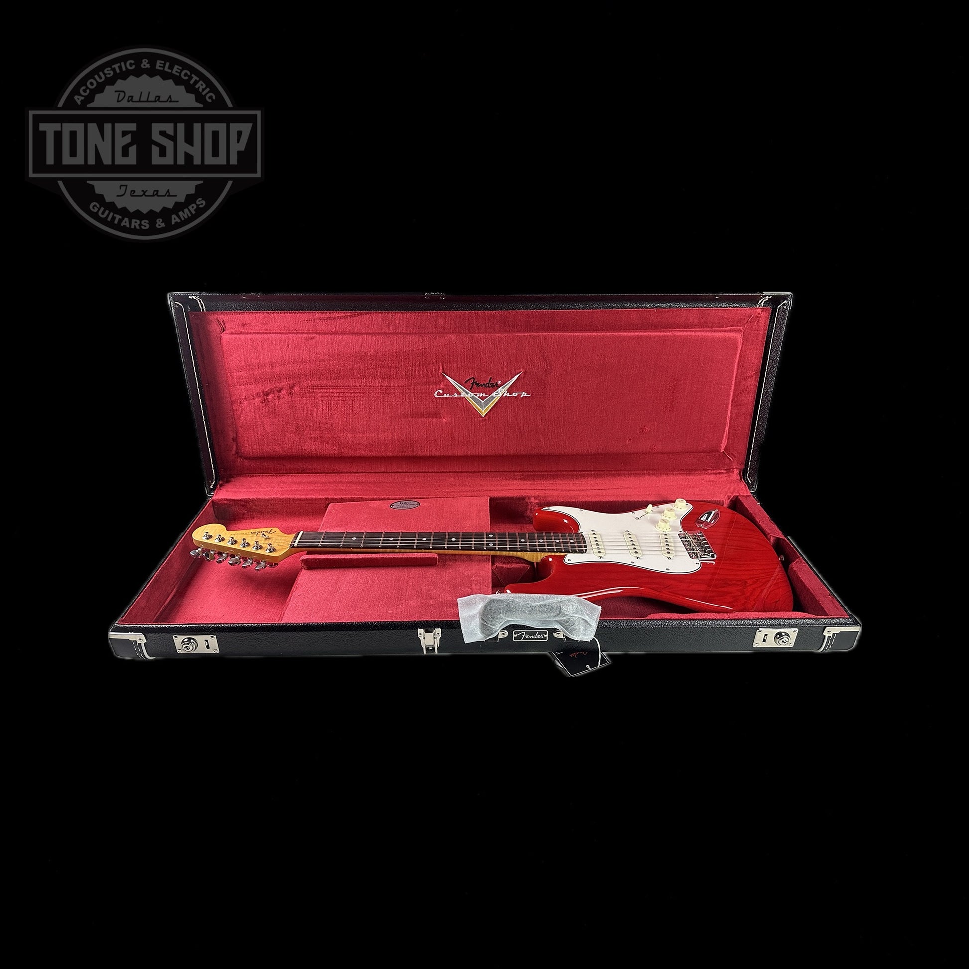 Fender Custom Shop American Custom Stratocaster RW Crimson Transparent NOS in case.