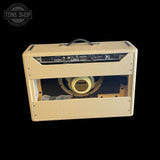 Back of Used 2021 Fender Tone Master Deluxe Blonde 1X12 Amplifier TSS7549.