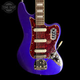 Front of Used 2024 Squier Bass VI FSR Purple TSS7704.