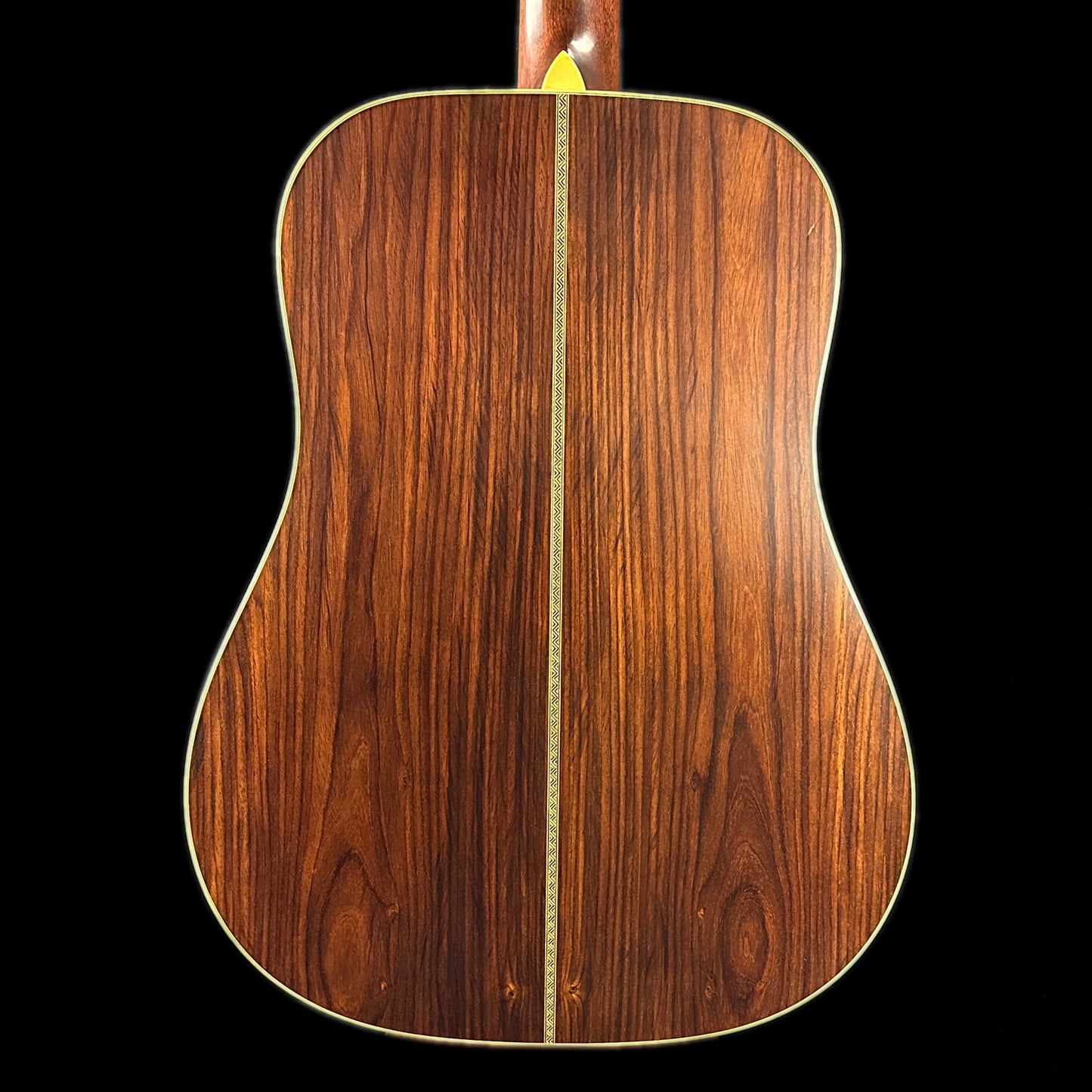 Back of body of Martin D-28 Authentic 1937 VTS Aged.
