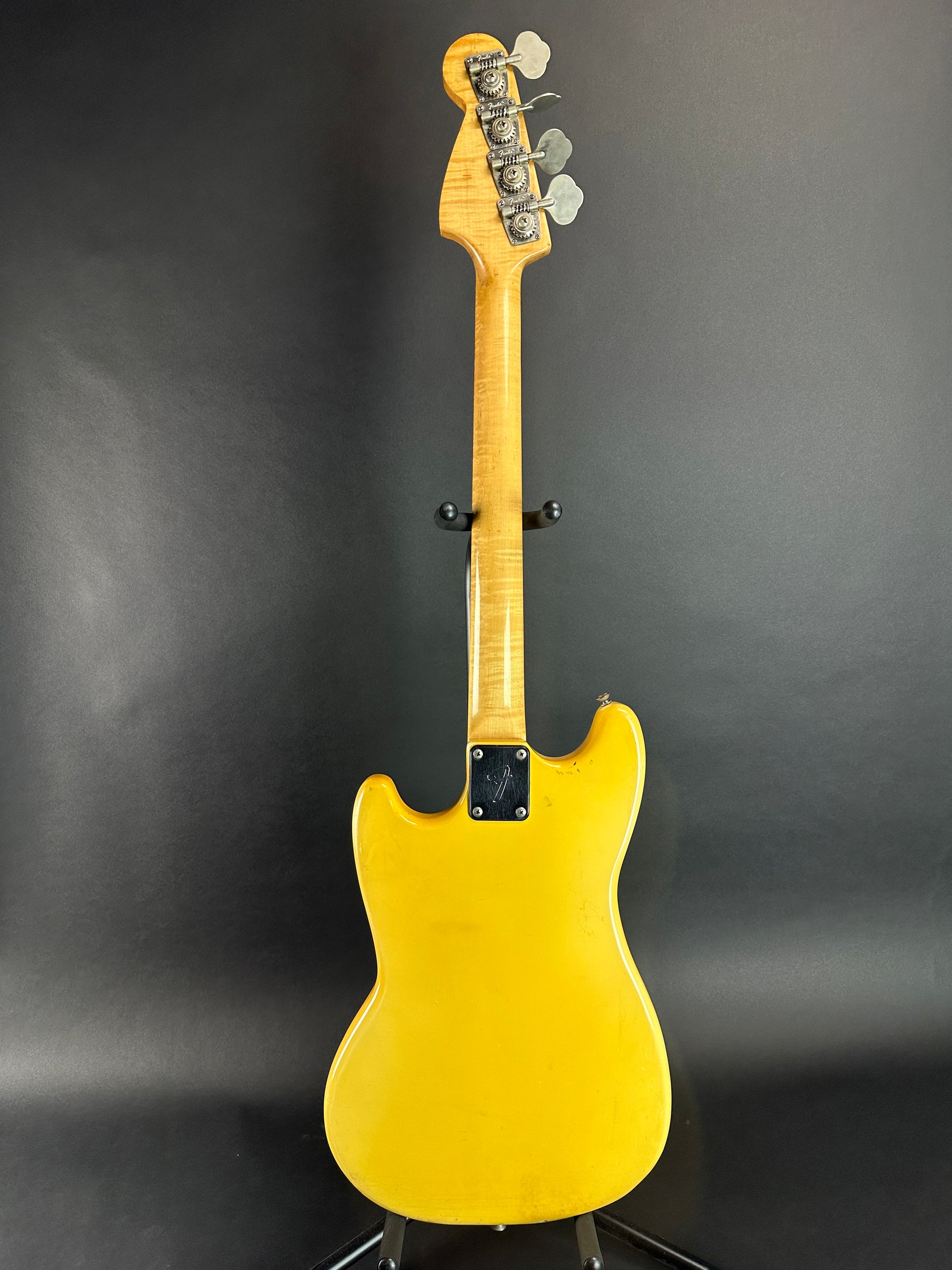 Full back of Vintage 1978 Fender MusicMaster Bass.