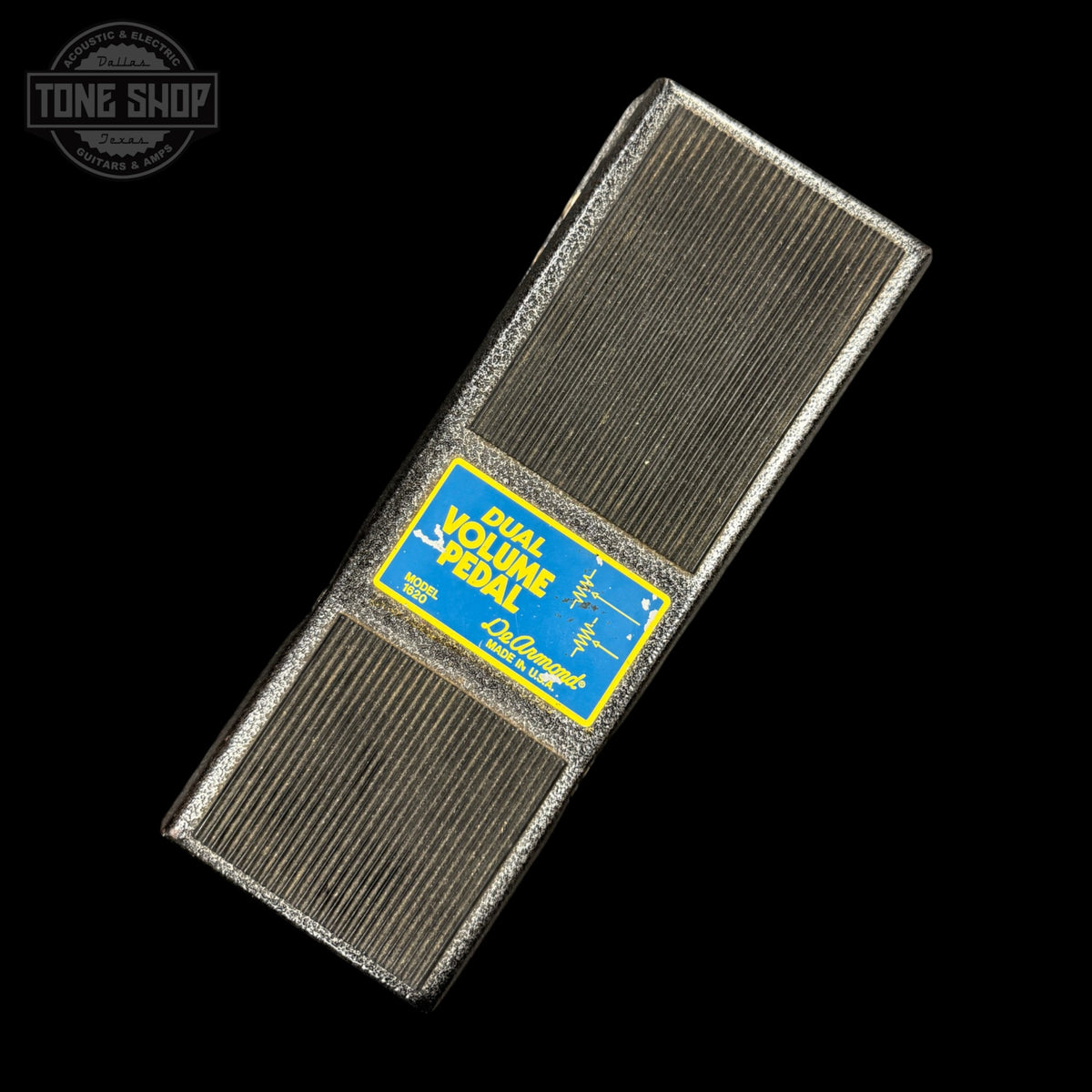 Top of Vintage DeArmond Stereo Volume Pedal Model 1620 TSS7618.