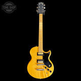 Full frontal of Used 1970's Cortez "Lawsuit" L Six Style Natural w/DMT PU's.