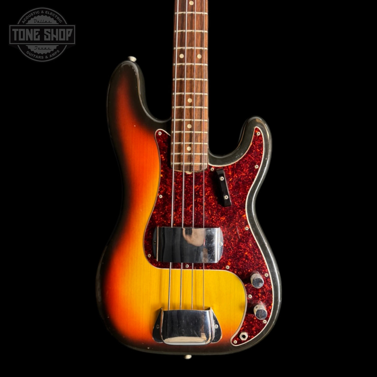 Front of Vintage 1967 Fender Precision Bass.