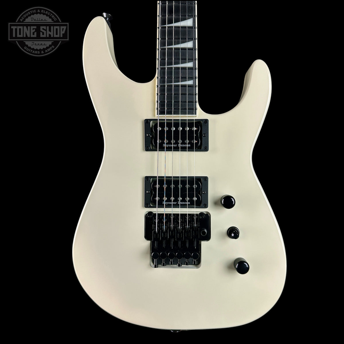 Front of Used Jackson Custom Shop TSG SL2H Illuminati Vanilla Shake.