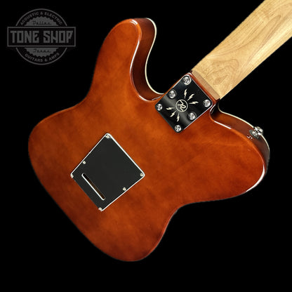 Back angle of Reverend PA2S Pete Anderson Eastsider S Gloss Root Beer Sparkle Tone Shop Exclusive RW.