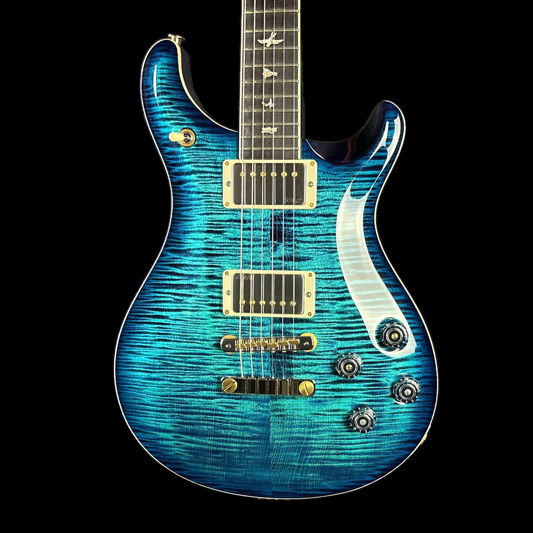 Front of body of PRS Paul Reed Smith McCarty 594 Cobalt Blue 10 Top.
