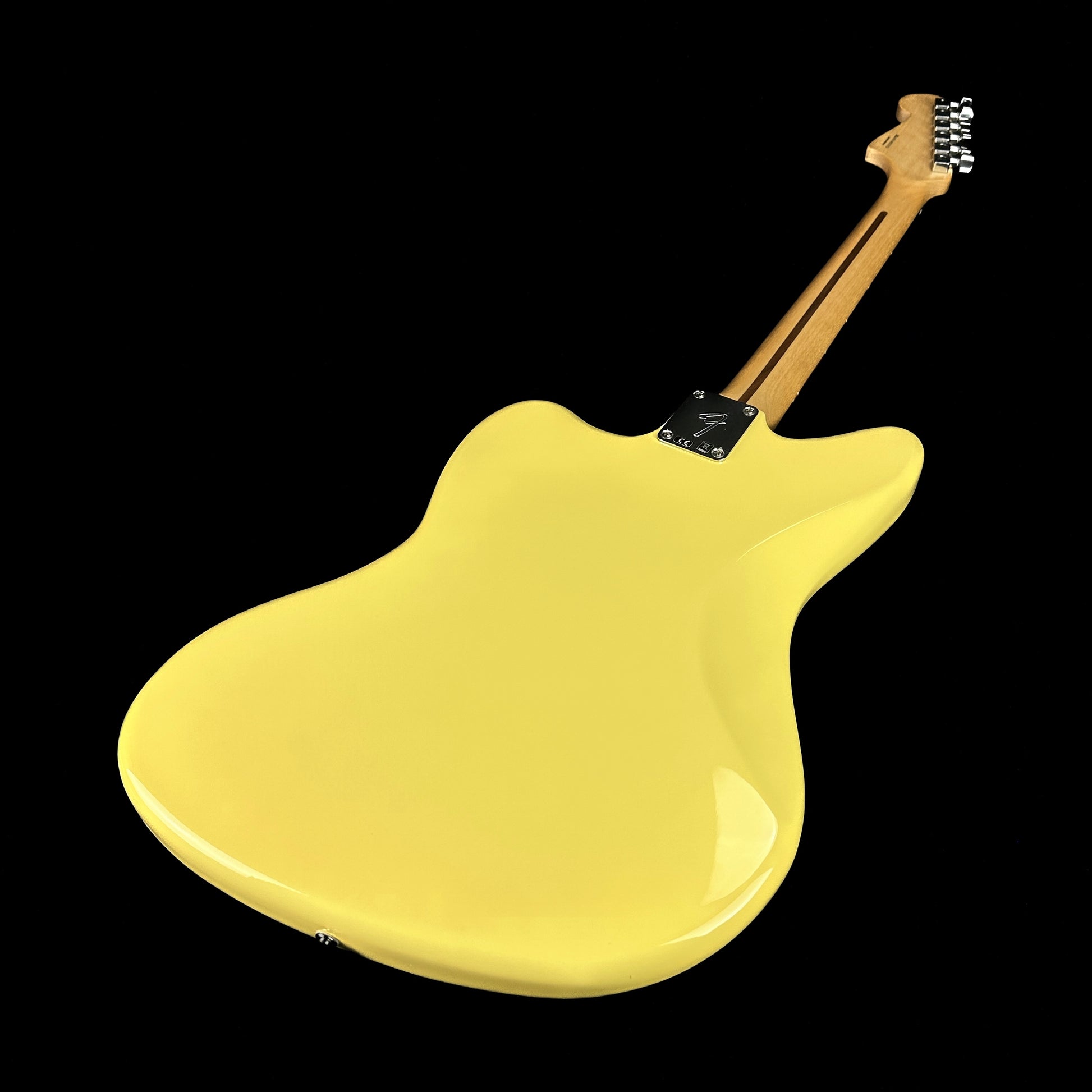 Back angle of Used Fender Player Jazzmaster Buttercream.