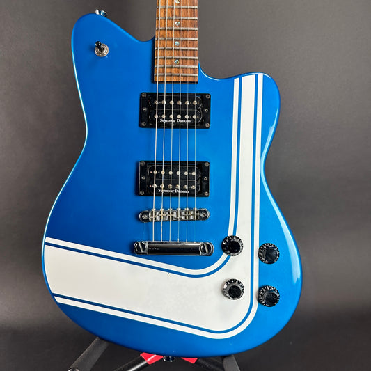 Front of Used Fender Tornado GT HH Blue.