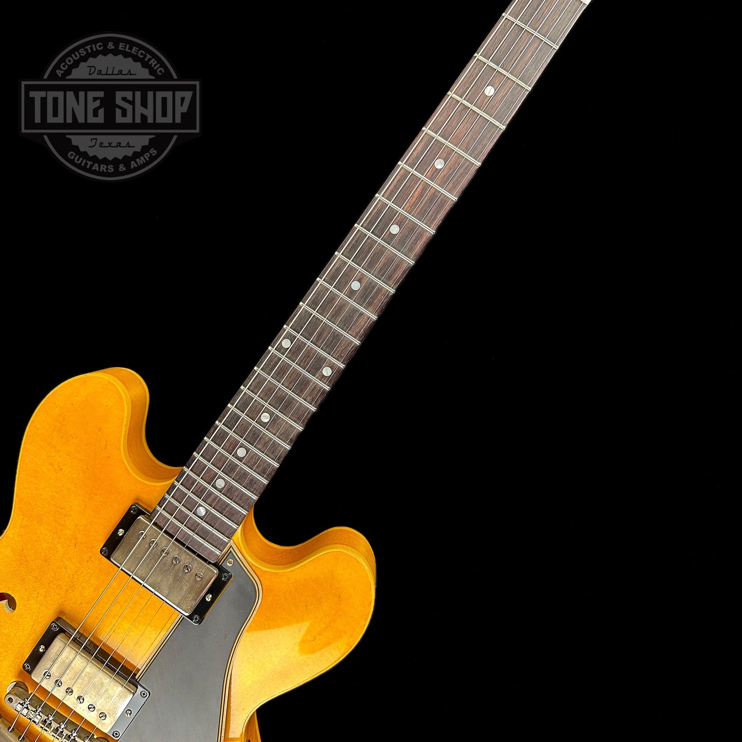 Fretboard of Gibson Custom Shop 1958 ES-335 Dirty Blonde Murphy Lab Heavy Aged Limited.