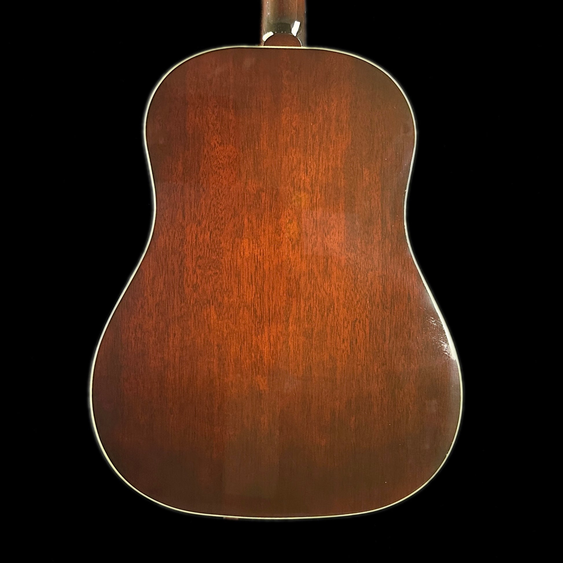 Back of body of Used Gibson J-45 12 Fret Edition Burst.