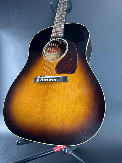 Front angle of Used Gibson 1942 Banner J-45 Murphy Lab.