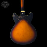 Back of Used Ibanez AS73 Sunburst TSS7053 body.