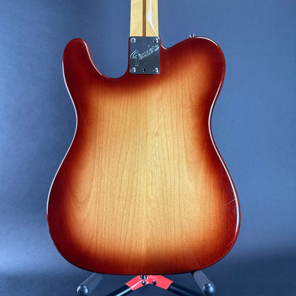 Back of Used 1983 Fender Standard Telecaster Sunburst.