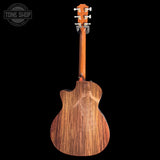 Back of Used Taylor Custom C14ce Bearclaw Sitka/Indian Rosewood.