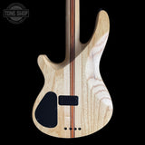 Back of body of Used 2020 Schecter SLS Elite 4 Black Fade Burst Bass TSS7643.