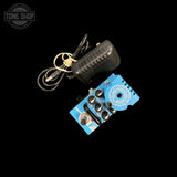 Top of Used AMT F Clean Preamp Pedal TSS7655 with cable.