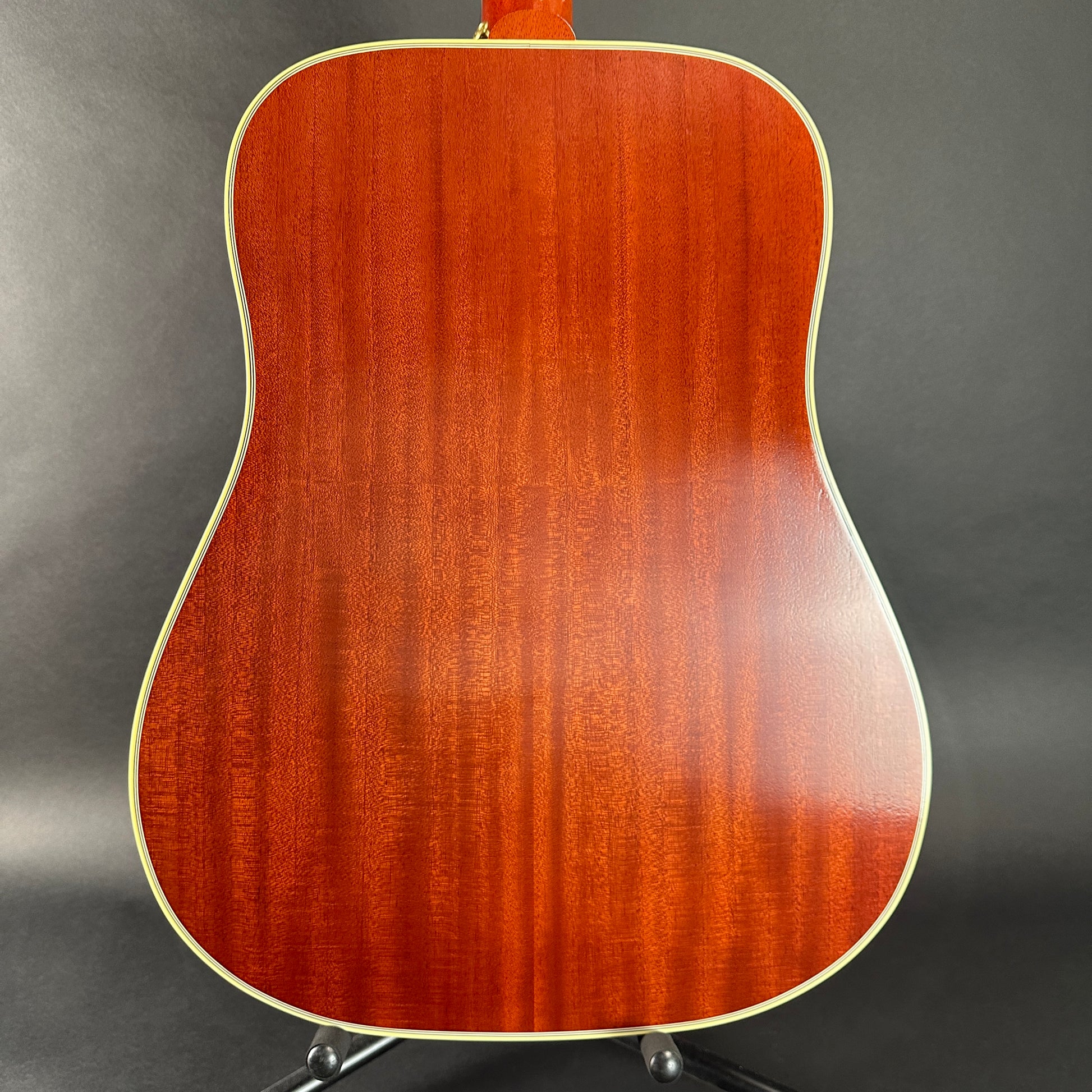Back of Used 2022 Gibson 1960 Hummingbird Cherry Sunburst.