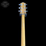 Back of headstock of Used 1970's Cortez "Lawsuit" L Six Style Natural w/DMT PU's.