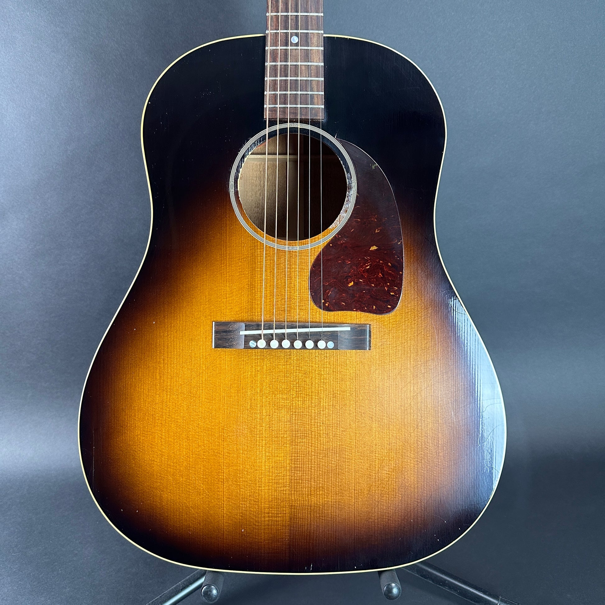 Front of Used Gibson 1942 Banner J-45 Murphy Lab.