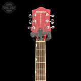 Gretsch guitar headstock on a black background with 'Tone Shop' logo.