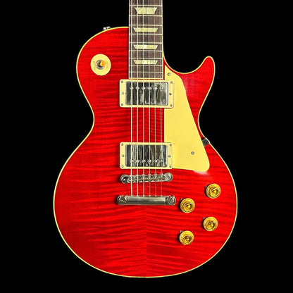 Front of body of Used Gibson Custom Shop R9 1959 Les Paul Reissue Cherry.