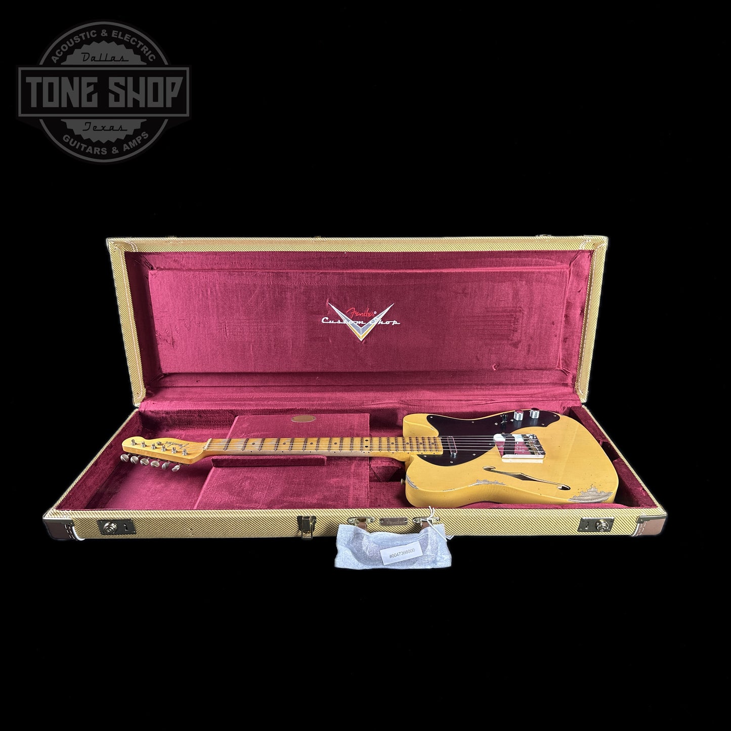Fender Custom Shop 2023 Collection Ltd Nocaster Thinline Relic Aged Nocaster Blonde in case.