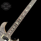 Fretboard of PRS Paul Reed Smith CE24 Semi-Hollow Quilt Faded Gray Black.