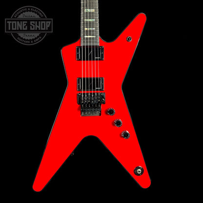 Front of body of Dean USA Custom Shop ML Floyd Classic Red.