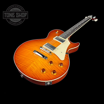 Front angle of Collings CL City Limits Iced Tea Sunburst.
