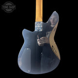 Back of bod of Used Reverend Descent RA Baritone Black TSS6965.