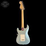 Back of Used 2025 Squier Affinity Stratocaster Junior HSS Ice Blue Metallic TSS7571.